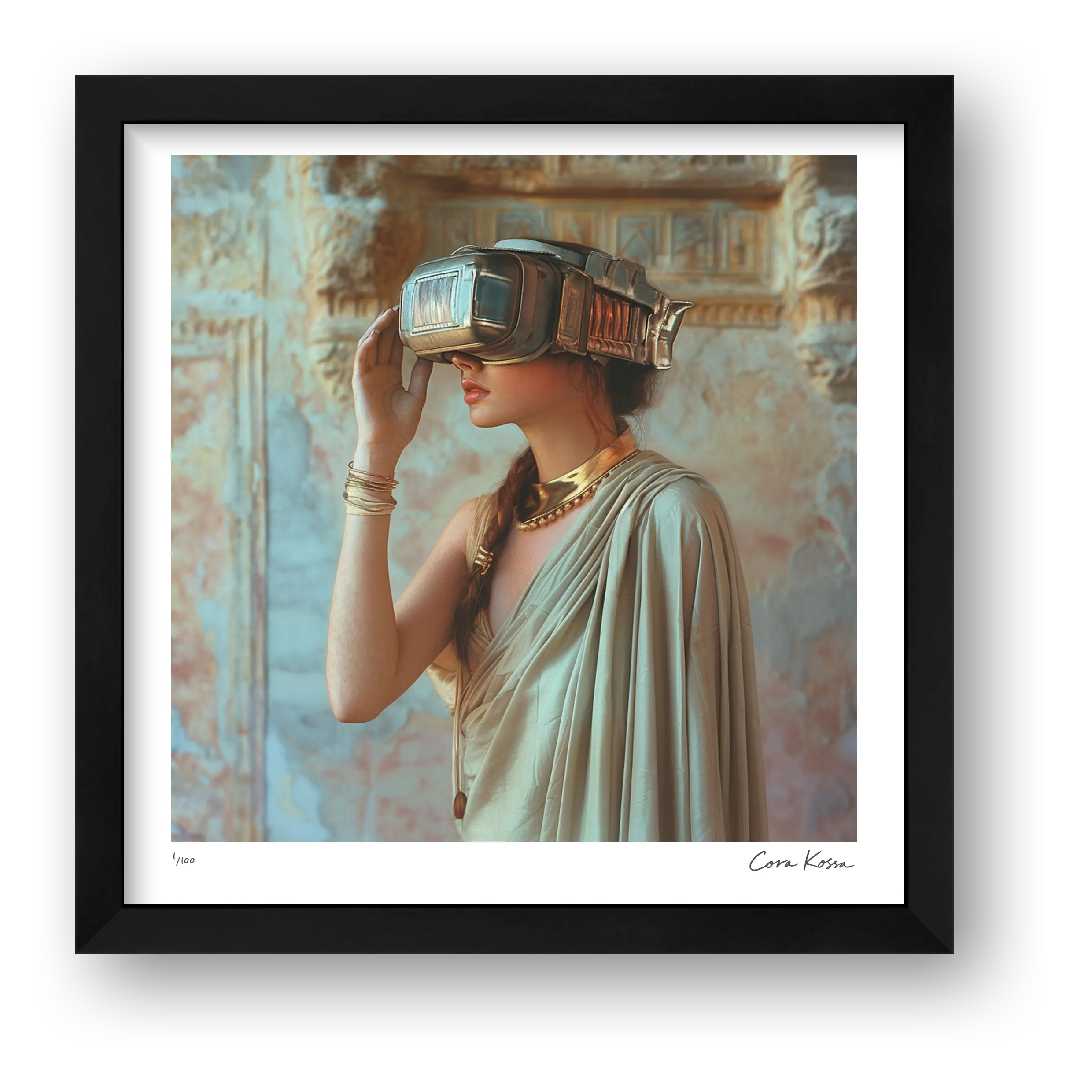 Athena Augmented, framed preview at 30 × 30 cm