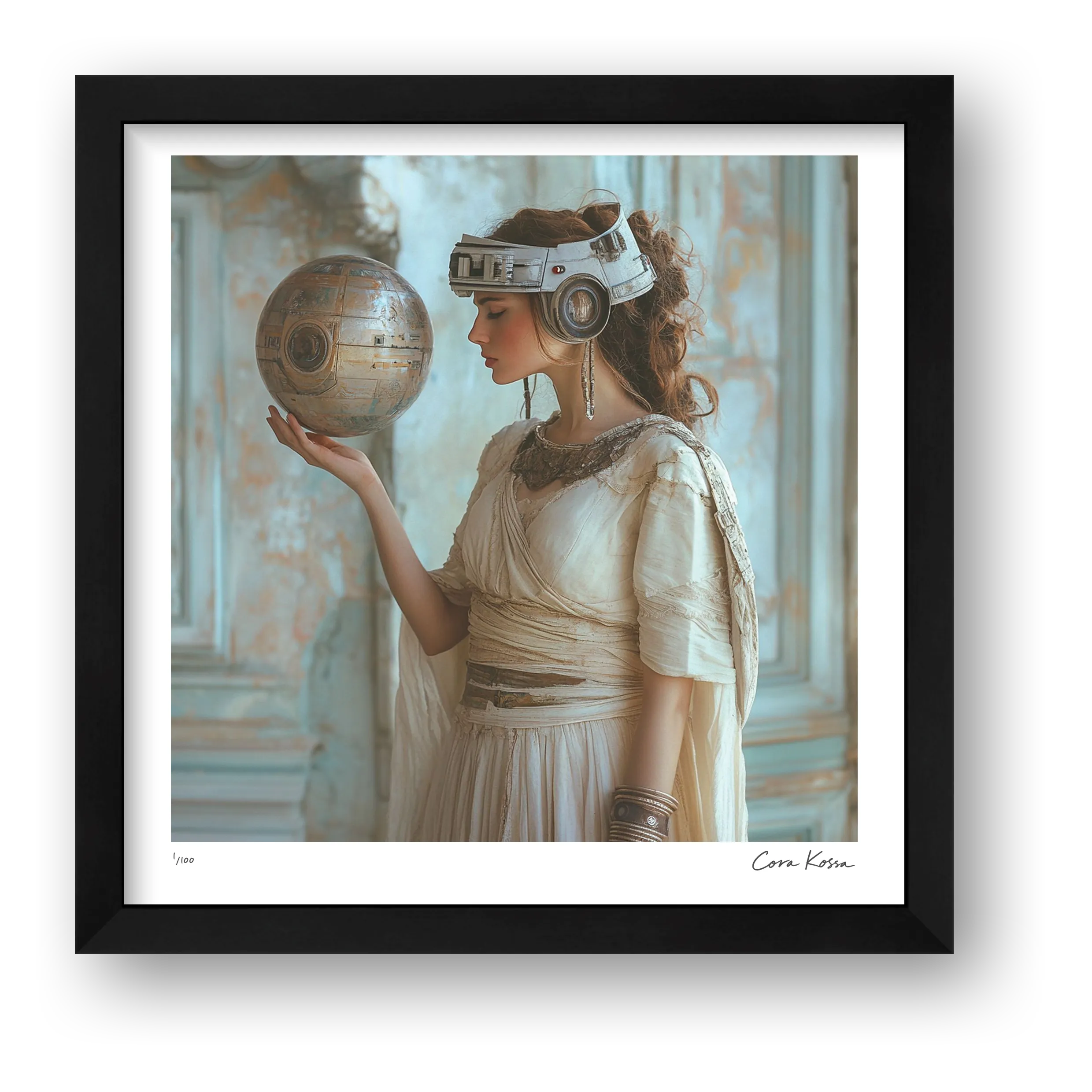 Divine Calibration, framed preview at 30 × 30 cm